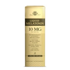 Рідкий мелатонін для поліпшення сну Solgar Liquid Melatonin 10 mg (59 ml)
