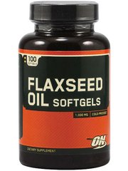 Flaxseed Oil (100 caps) жирные кислоты Optimum Nutrition