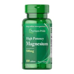 Magnesium 500 mg High Potency (100 tablets) Puritan's Pride