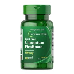 Chromium Picolinate 500 mcg Yeast Free (100 tablets) Puritan's Pride