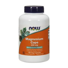 Магний (оксид магния, цитрат и аспартат) Now Foods Magnesium Caps 400 mg (180 caps)