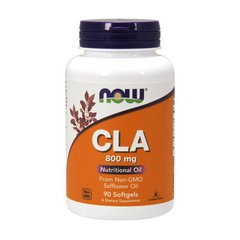 CLA (Конъюгированная линолевая кислота) Нау Фудс / Now Foods CLA 800 mg 90 softgels / капсул