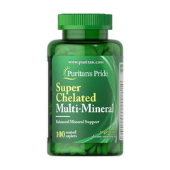 Хелатный мультиминеральный комплекс Пуританс Прайд / Puritan's Pride Super Chelated Multi-Mineral (100 caps)