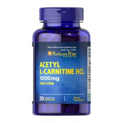 Acetyl L-Carnitine 1000 mg (30 caps) Puritan's Pride