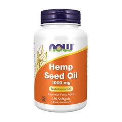 Органическое масло семян конопли (Cannabis sativa) Now Foods Hemp Seed Oil 1000 mg (120 softgels)