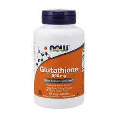 Глутатіон (відновлена форма) Нау Фудс / Now Foods Glutathione 500 mg (60 veg caps)