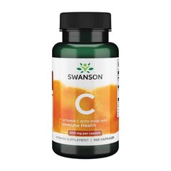 Витамин Ц с экстрактом плодов шиповника Свансон / Swanson Vitamin C 500 mg with Rose Hips (100 caps)
