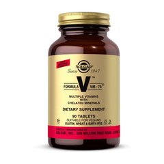 Комплекс витаминов с хелатными минералами Solgar Formula V VM - 75 (90 tab)