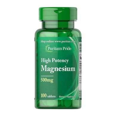 Magnesium 500 mg High Potency (100 tablets) Puritan's Pride