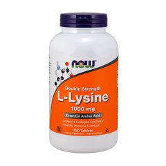 Амінокислоти L-лізин (з L-лізину гідрохлориду) Нау Фудс / Now Foods L-Lysine 1000 mg 250 tab / таблеток