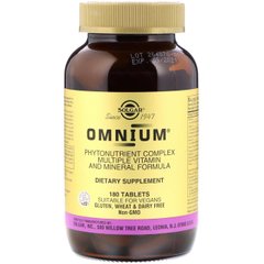 Омниум, мультивитамины и минералы Solgar Omnium (180 tab)