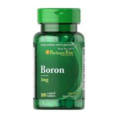 Мінерал Бор Puritan's Pride Boron 3 mg 100 таблеток