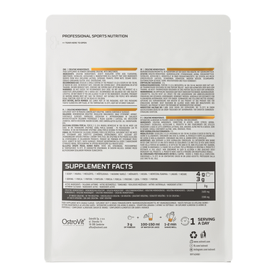 OstroVit Creatine Monohydrate (500 g) orange
