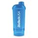 Шейкер для спортивного харчування BioTech Shaker Wave + 2 in 1 (500 ml) Schocking Blue