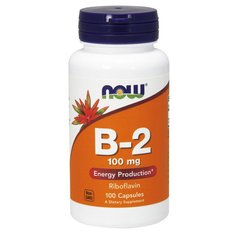 Витамин Б 2 (Рибофлавин) Now Foods B-2 100 mg (100 caps)
