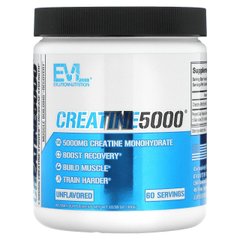 Креатин моногидрат EVLution Nutrition, CREATINE 5000, без вкуса, 300 г (10,58 унции)