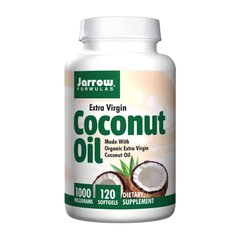 Органическое кокосовое масло первого отжима Jarrow Formulas Coconut Oil 1000 mg extra virgin (120 softgels)