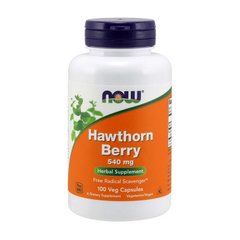 Глід (Crataegus laevigata та/або monogyna) Нау Фудс / Now Foods Hawthorn Berry 540 mg (100 veg caps)