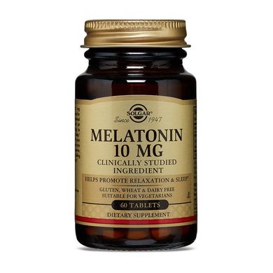 Мелатонин для сна Солгар / Solgar Melatonin 10 mg 60 tab