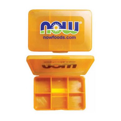 Таблетница спортивная Нау Фудс / Now Foods Pillbox Small (orange)