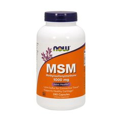 Метилсульфонилметан МСМ Now Foods MSM 1000 mg (240 caps)