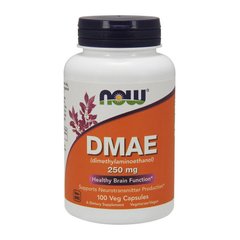 ДМАЭ (диметиламиноэтанол) Now Foods DMAE 250 mg (100 veg caps)