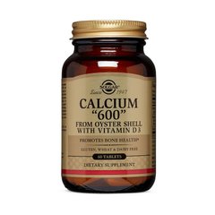 Кальций 600 с витамином Д-3 Solgar Calcium 600 with vit D3 (60 tabs)
