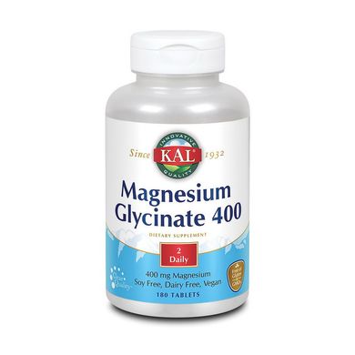 Глицинат магнію KAL Magnesium Glucinate 400 (180 tab)