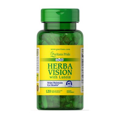 Лютеин Черника с зеаксантином Puritan's Pride Herba Vision with Lutein (120 softgels)