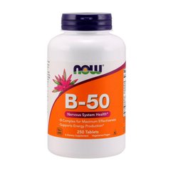 Вітаміни групи Б Нау Фудс / Now Foods B-50 250 tabs / таблеток