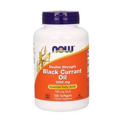 Масло чорної смородини Нау Фудс / Now Foods Black Currant Oil 1000 mg double strength (100 softgels)