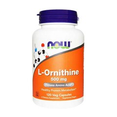 Амінокислота Орнитин Now Foods L-Ornithine 500 mg 120 капсул вег