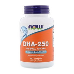 Омега-3 жирні кислоти Now Foods DHA-250/125 EPA (120 softgels)