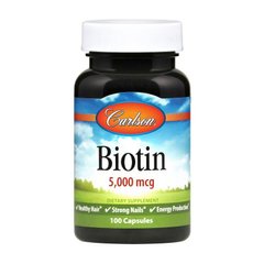 Биотин витамин B7 Carlson Labs Biotin 5000 mcg (100 caps)