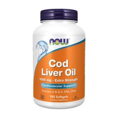 Жир печінки тріски Now Foods Cod Liver Oil (180 softgels)
